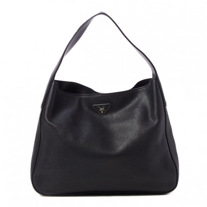 Prada Vitello Daino Shoulder Bag Black 1 of 9