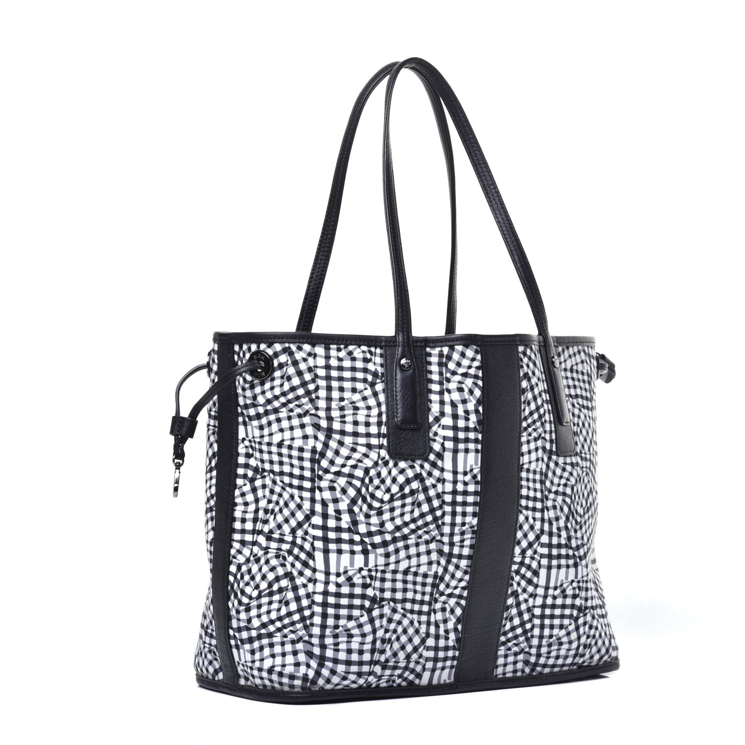 MCM Visetos Medium Liz Reversible Shopper Tote Black 6 of 18