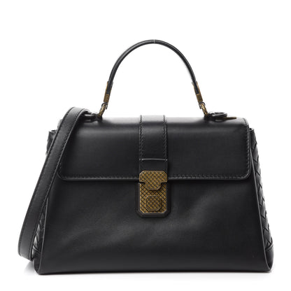 Bottega Veneta Nappa Small Piazza Bag Black 1 of 9