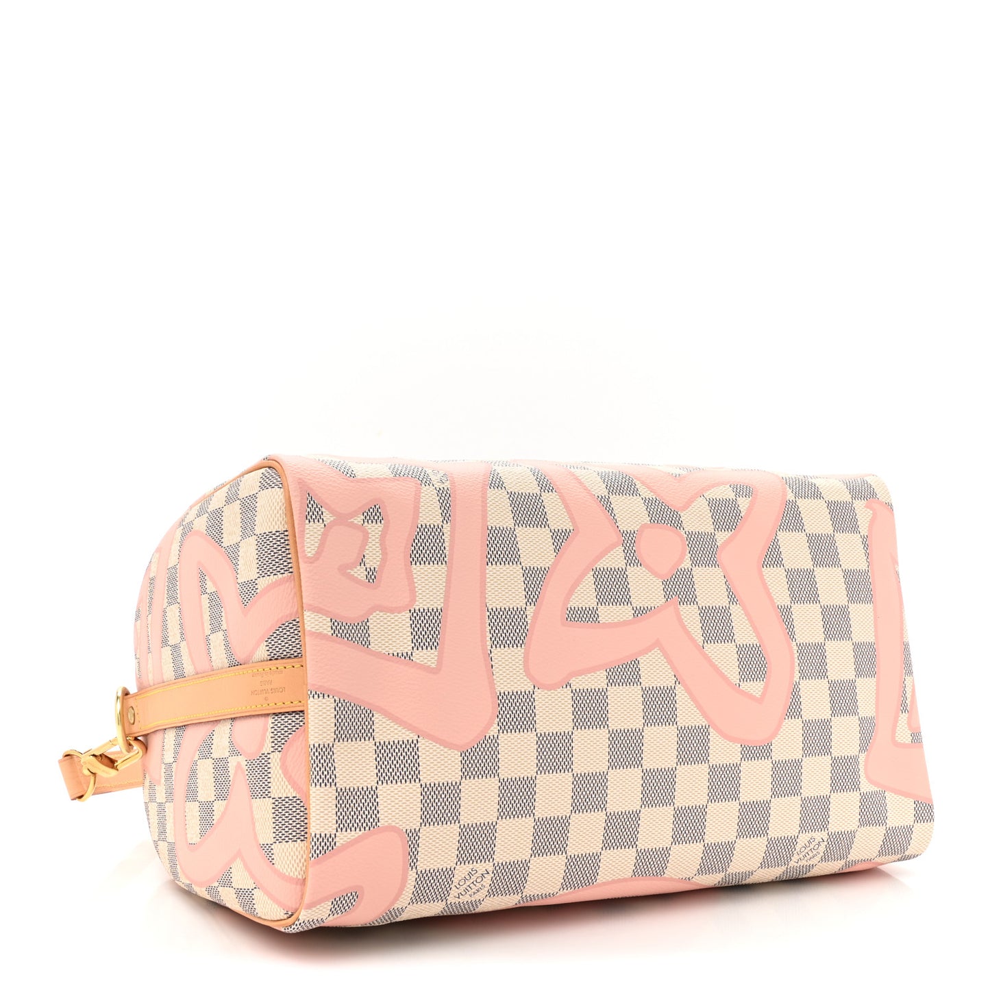 Damier Azur Tahitienne Speedy Bandouliere 30 Rose Ballerine