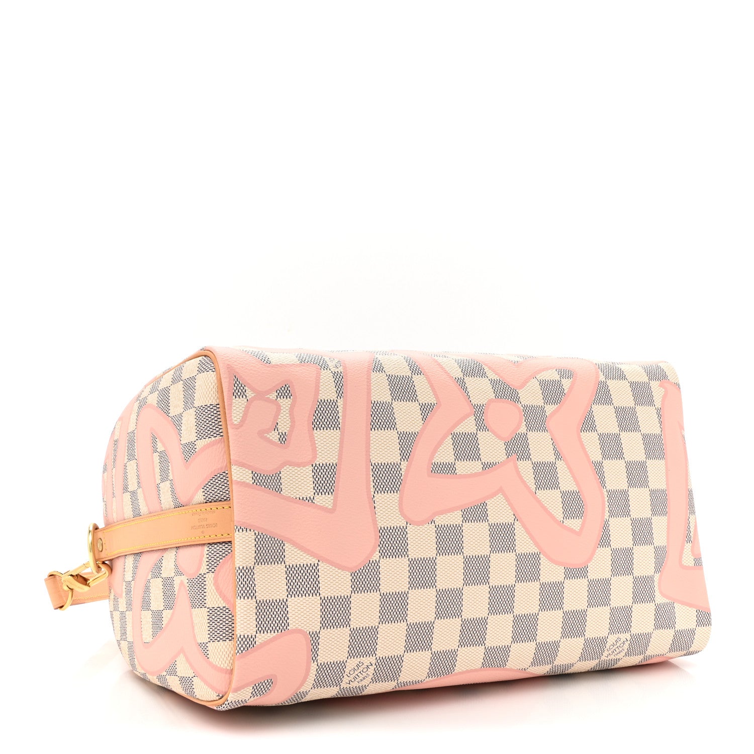 Louis Vuitton Damier Azur Tahitienne Speedy Bandouliere 30 Rose Ballerine 4 of 9