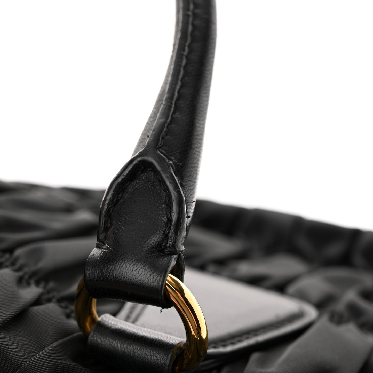 Tessuto Nylon Gaufre Tote Black