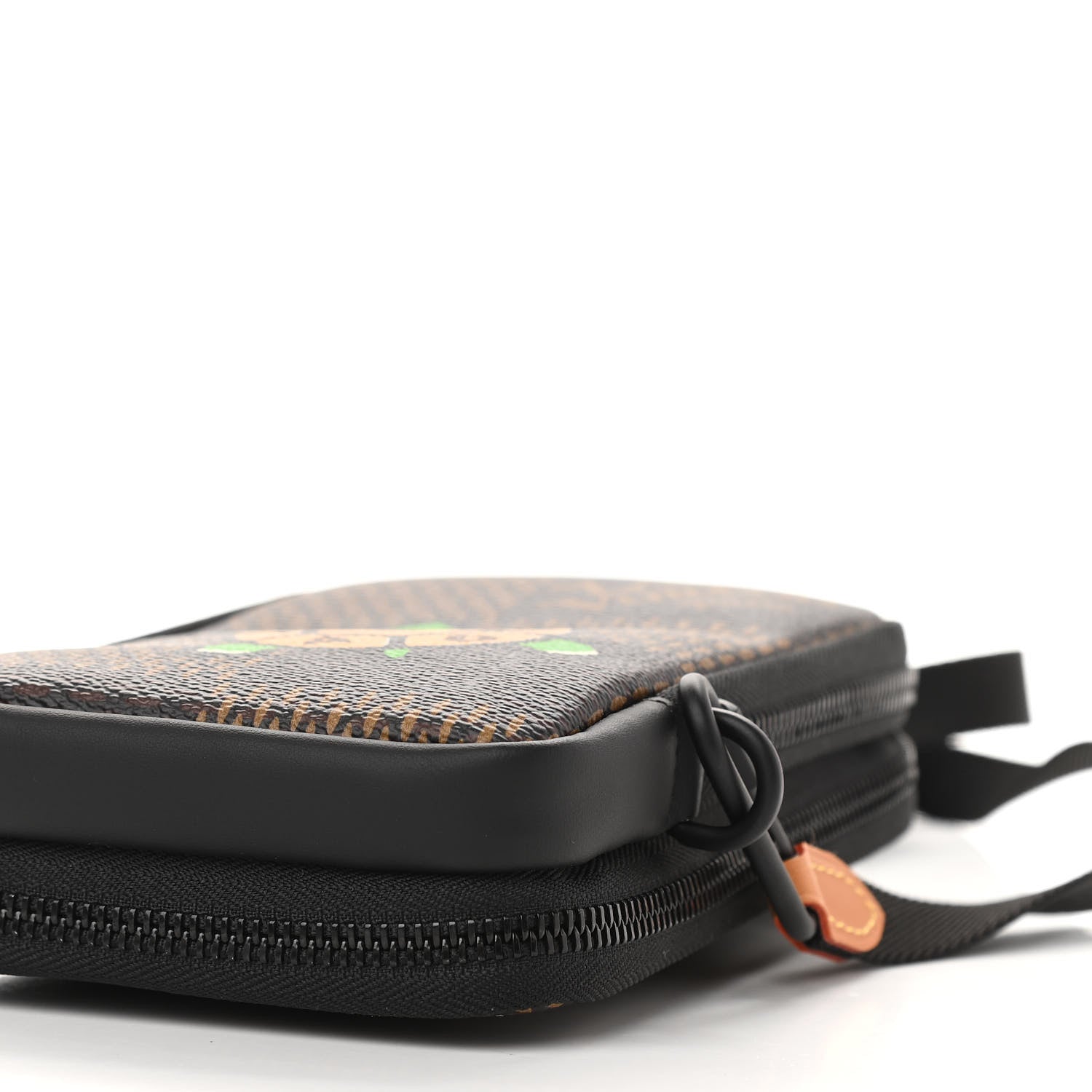 Louis Vuitton X NIGO Giant Damier Ebene Tortoise Double Phone Pouch 9 of 9