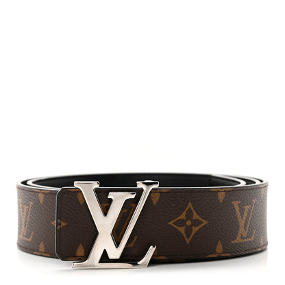 Louis Vuitton Calfskin Monogram 40mm LV Initiales Reversible Belt 95 38 Black 1 of 6