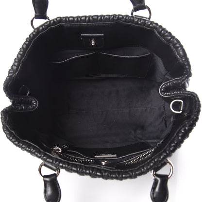 Miu Miu Nappa Matelasse Tote Black 5 of 12