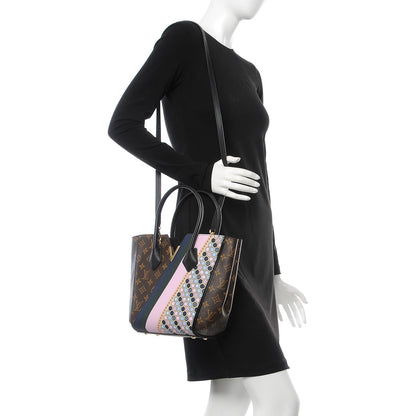 Louis Vuitton Calfskin Monogram Kimono Tote PM Rose 2 of 8
