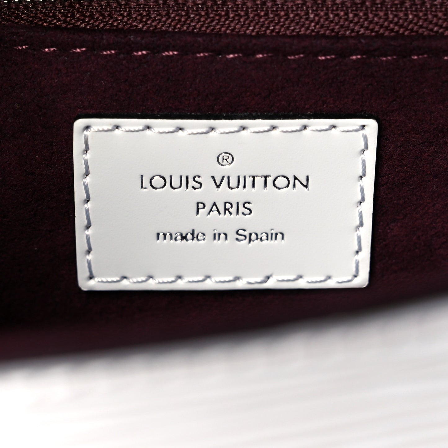 Epi Pochette Grenelle White