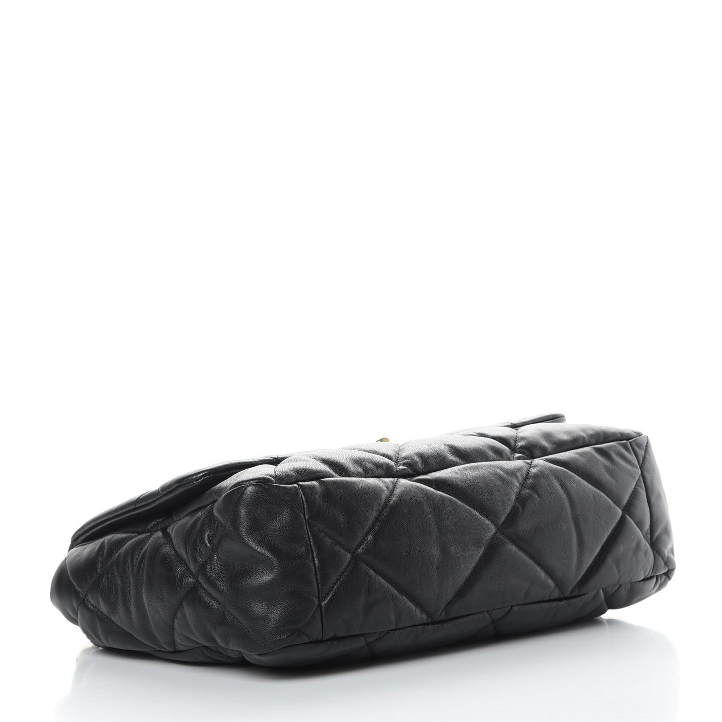 Goatskin Quilted Maxi 19 Flap Black