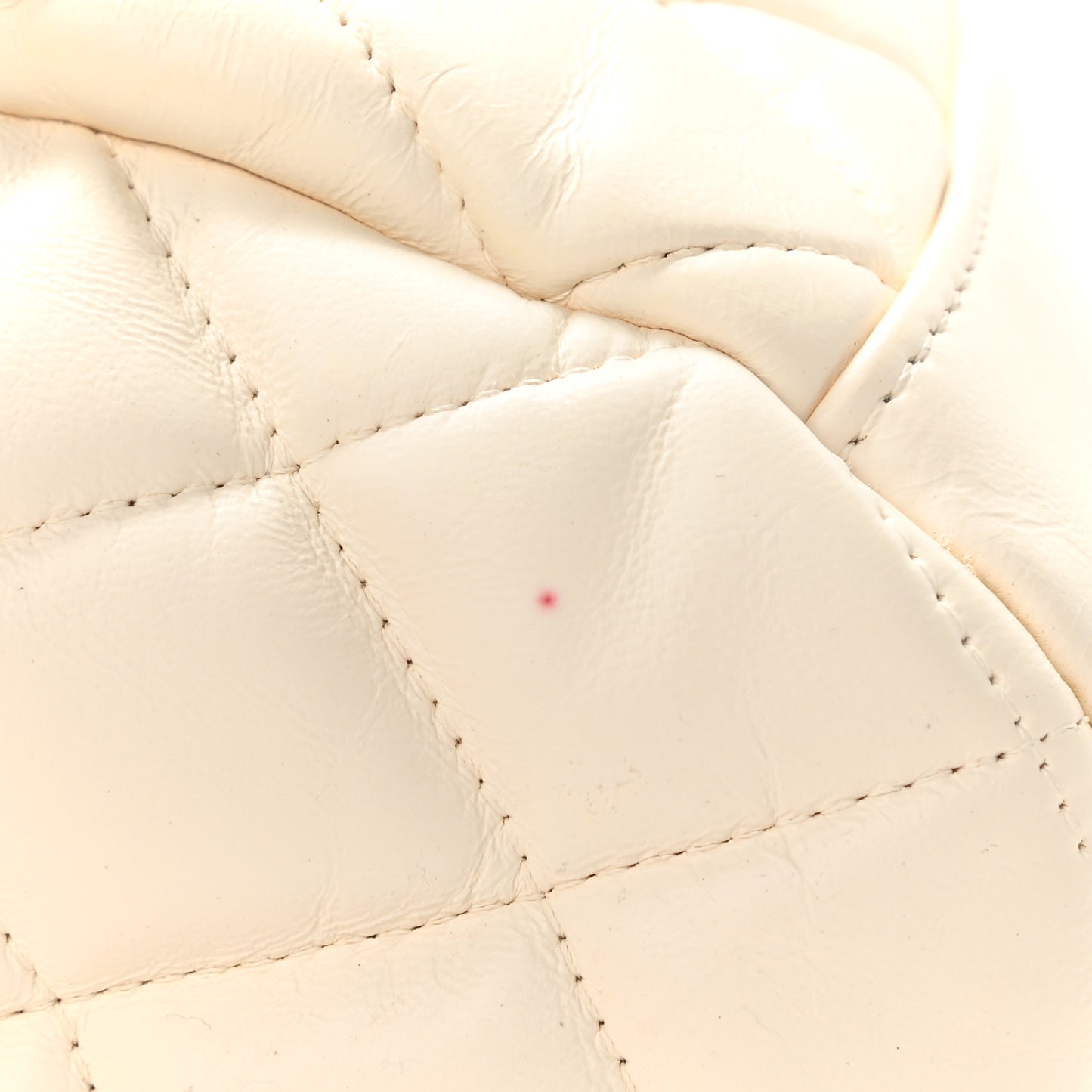 Lambskin Quilted Large Paris Moscou Red Square Bag Beige