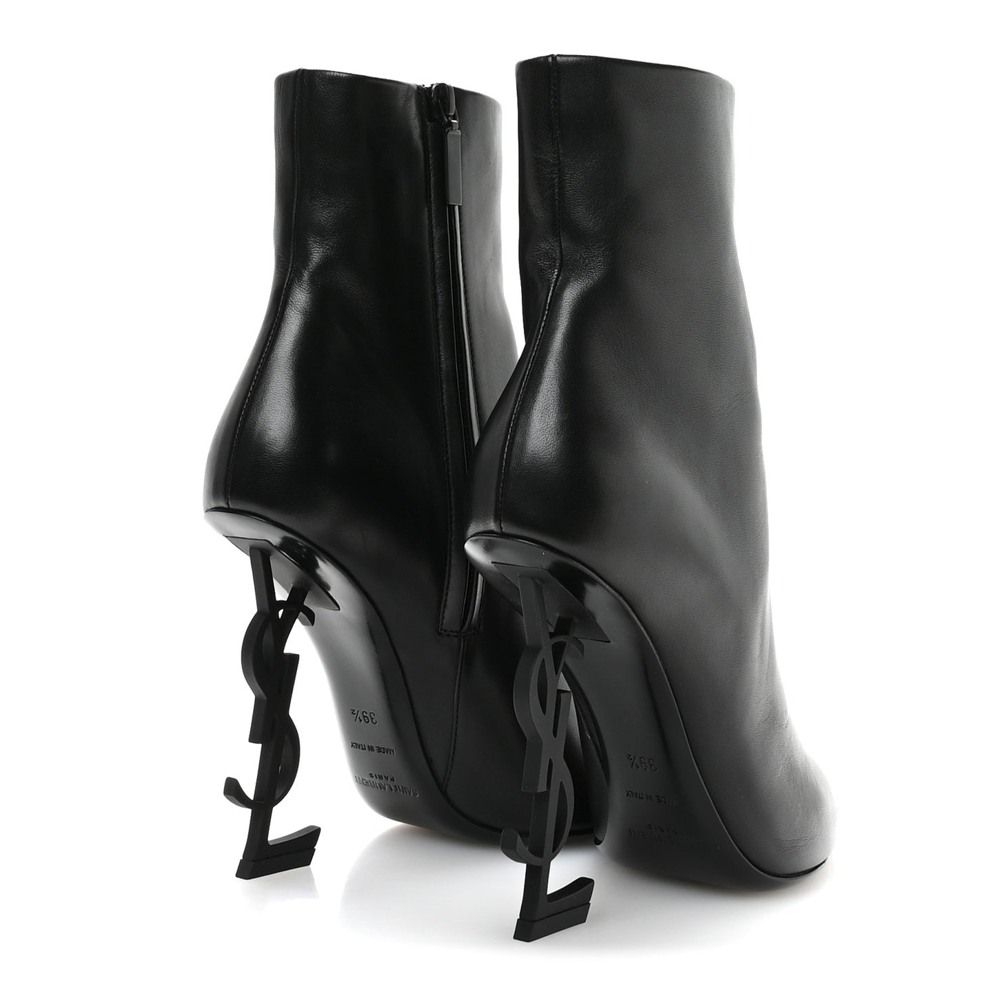Calfskin Opyum Ankle Boots 39.5 Black