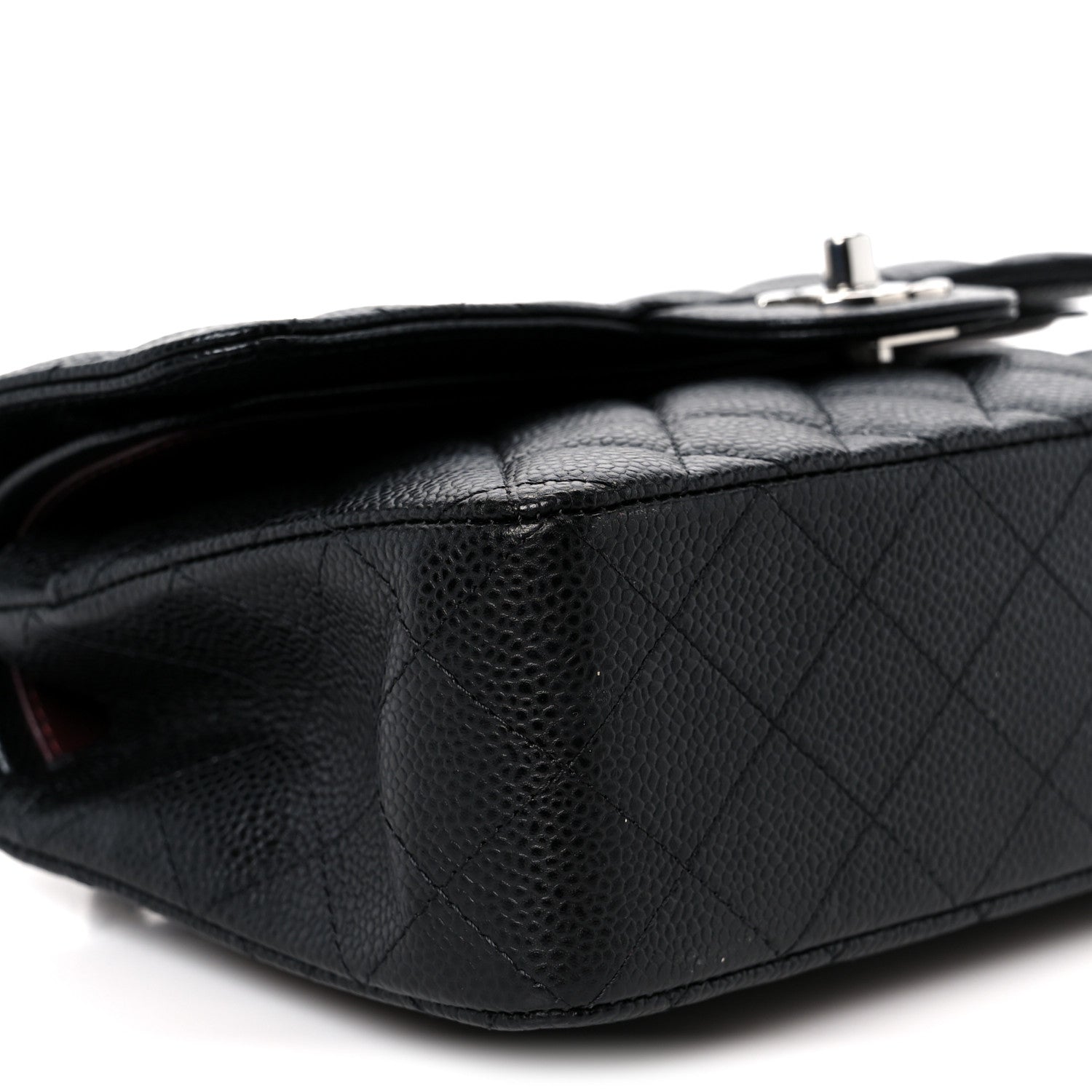 Chanel Caviar Quilted Small Double Flap Black Black 10 of 11