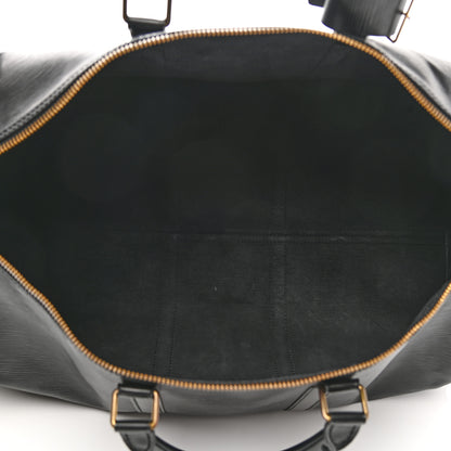 Louis Vuitton Epi Keepall 55 Black 5 of 12