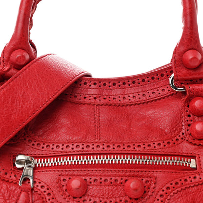 Balenciaga Agneau Giant Brogues Hardware Part Time Coquelicot 9 of 11