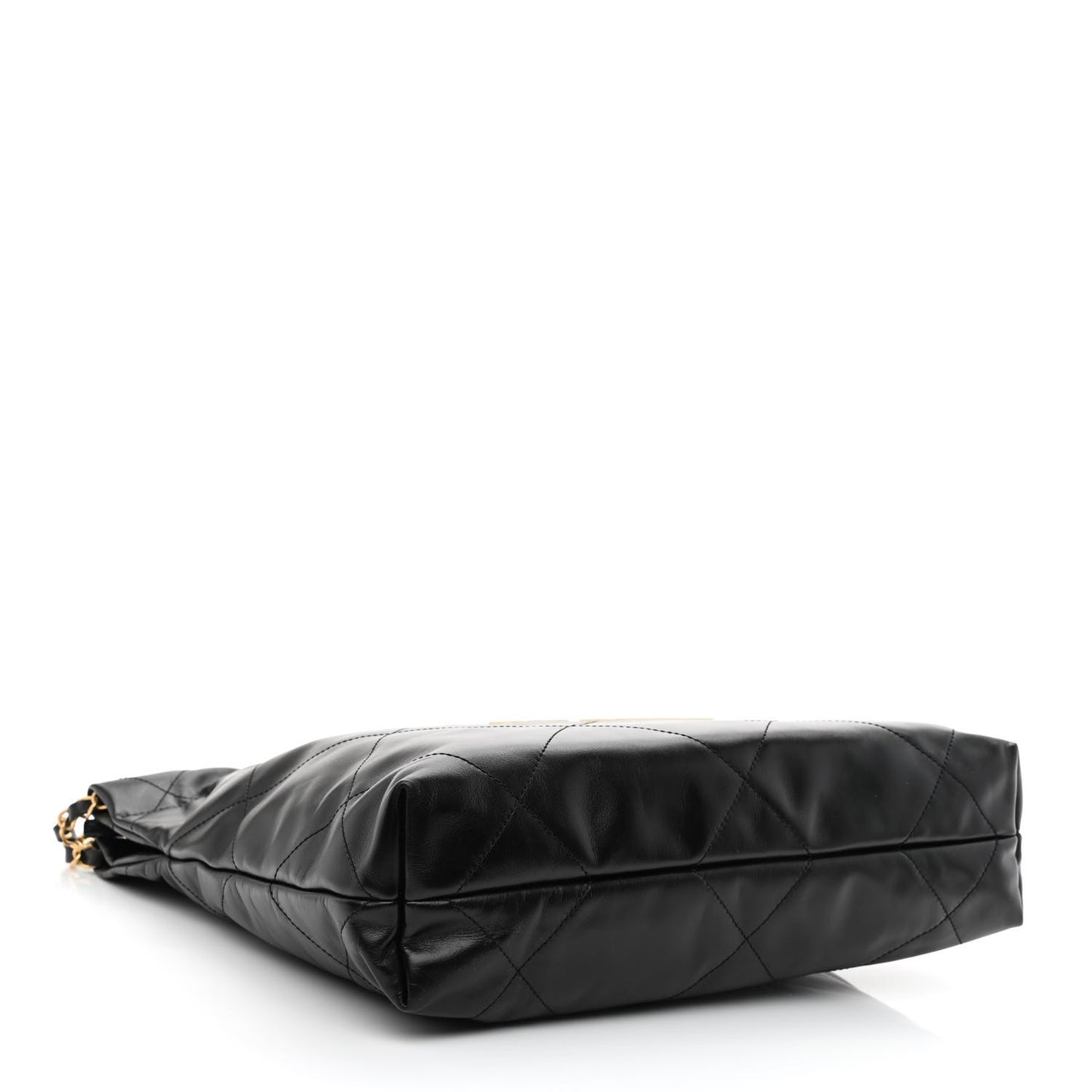Calfskin Quilted Small Chanel 22 Black