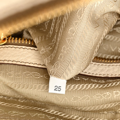 Prada Cervo Antik Shopping Satchel White 6 of 15