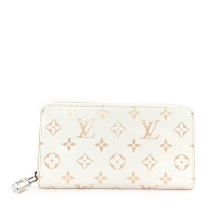 Louis Vuitton Snakeskin Monogram Zippy Padlock Wallet White 1 of 7