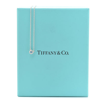 Tiffany Sterling Silver Aquamarine Elsa Peretti Color By The Yard Pendant Necklace 6 of 6