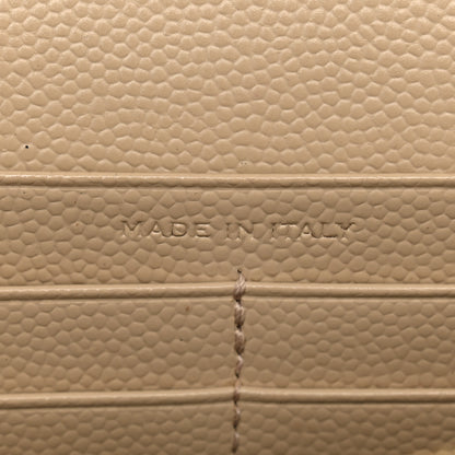 Saint Laurent Grain De Poudre Matelasse Chevron Monogram Chain Wallet Nude Powder 13 of 15