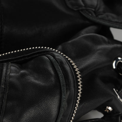 Alexander Wang Lambskin Marti Backpack Washed Black Rhodium Hardware 9 of 9
