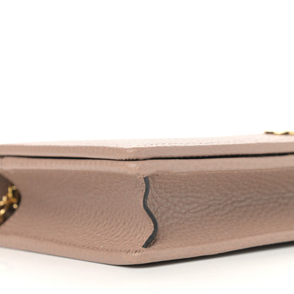 Gucci Calfskin Mini GG Marmont Chain Wallet Porcelain Rose 7 of 9