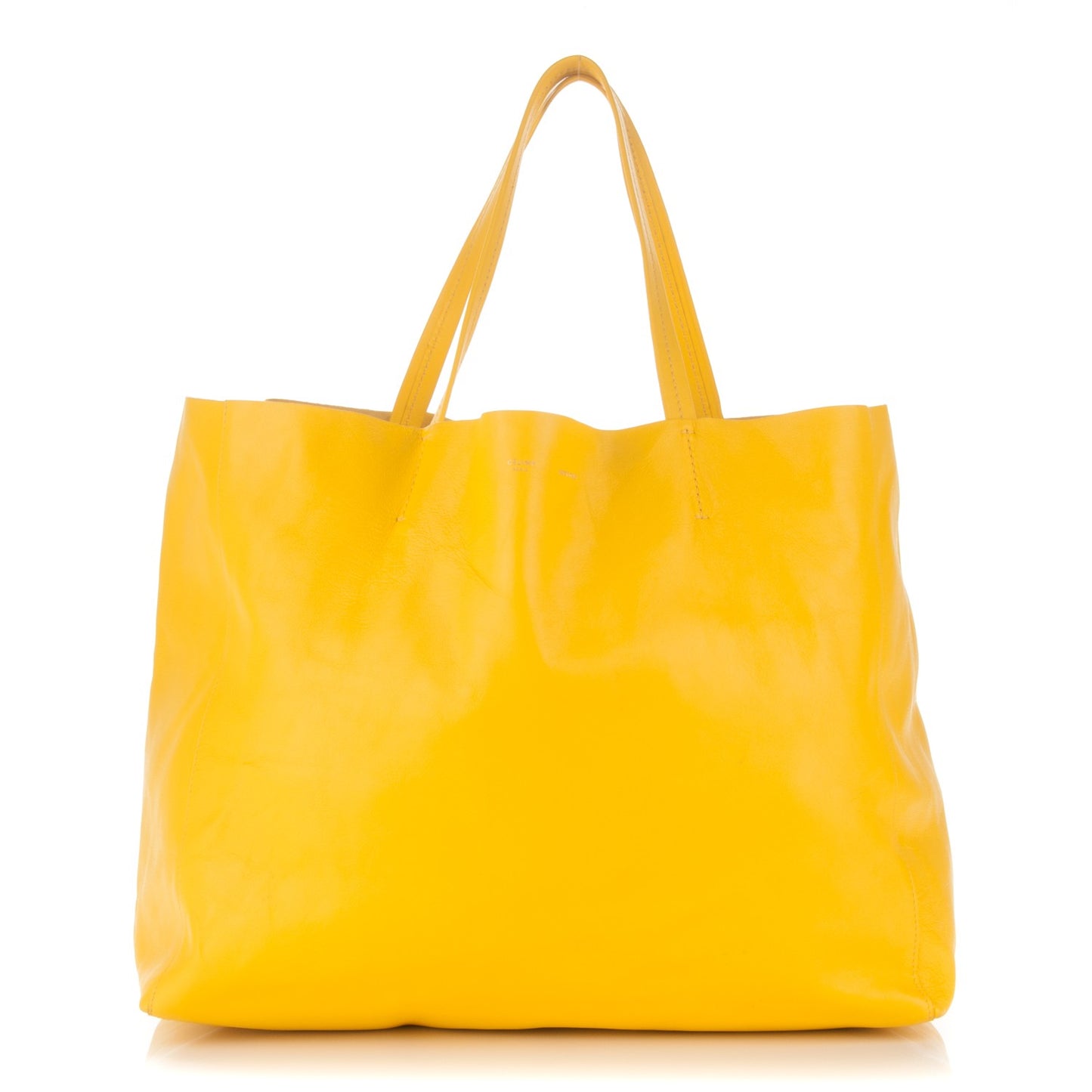 Lambskin Horizontal Cabas Sun Yellow