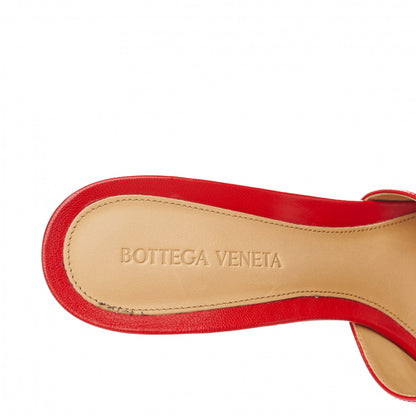 Bottega Veneta Lambskin Stretch Mule Sandals 40 Bright Red 7 of 9