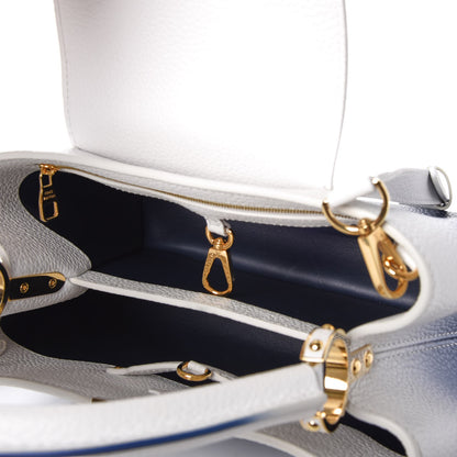 Louis Vuitton Taurillon Capucines PM Blue Marine 6 of 7