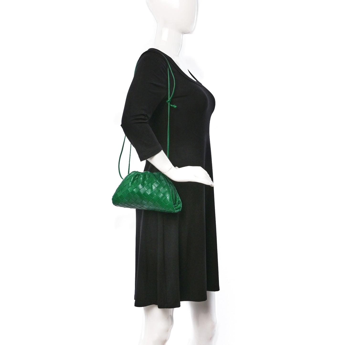 Nappa Intrecciato The Mini Pouch Racing Green