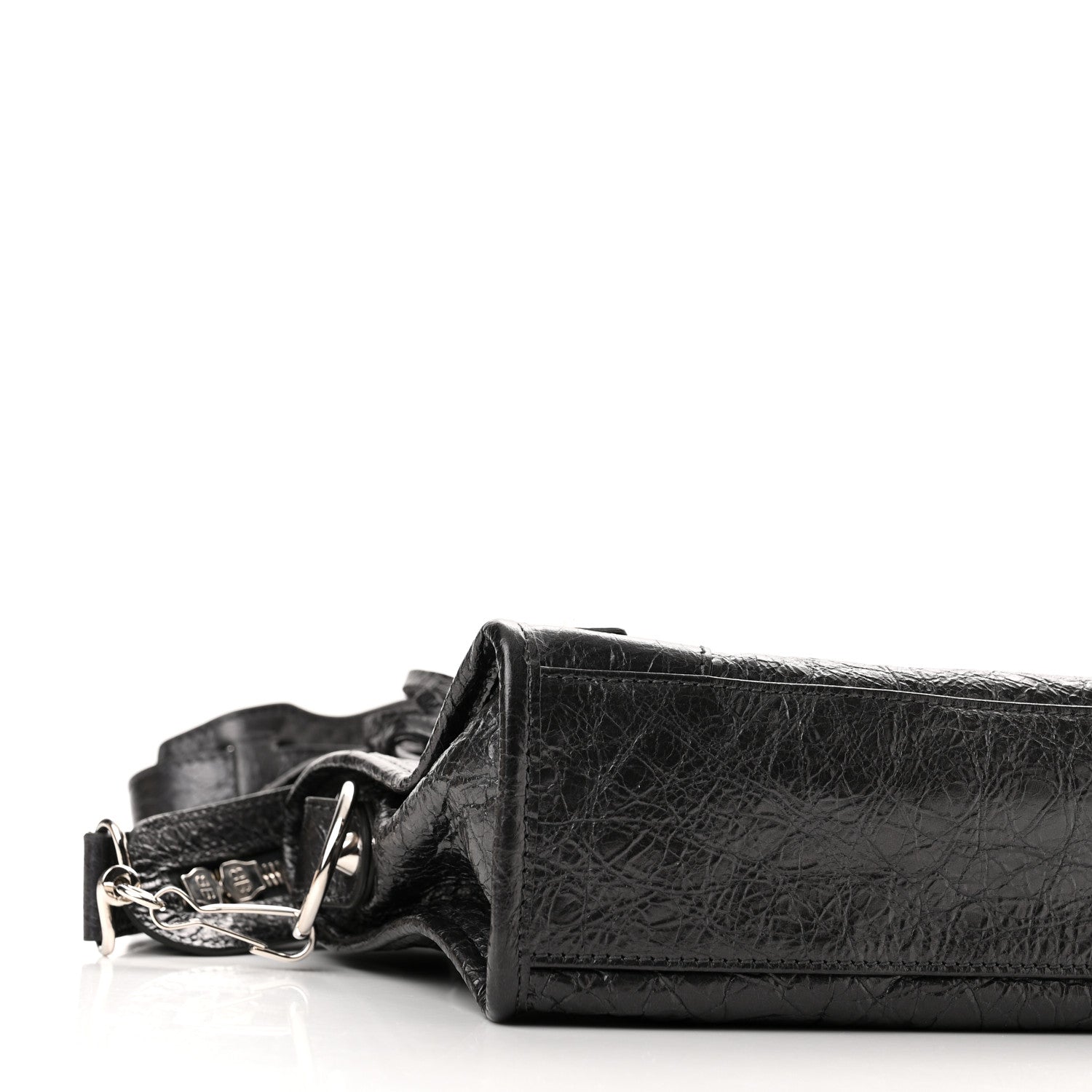 Balenciaga Agneau Classic Silver Hardware Mini City Anthracite 8 of 9