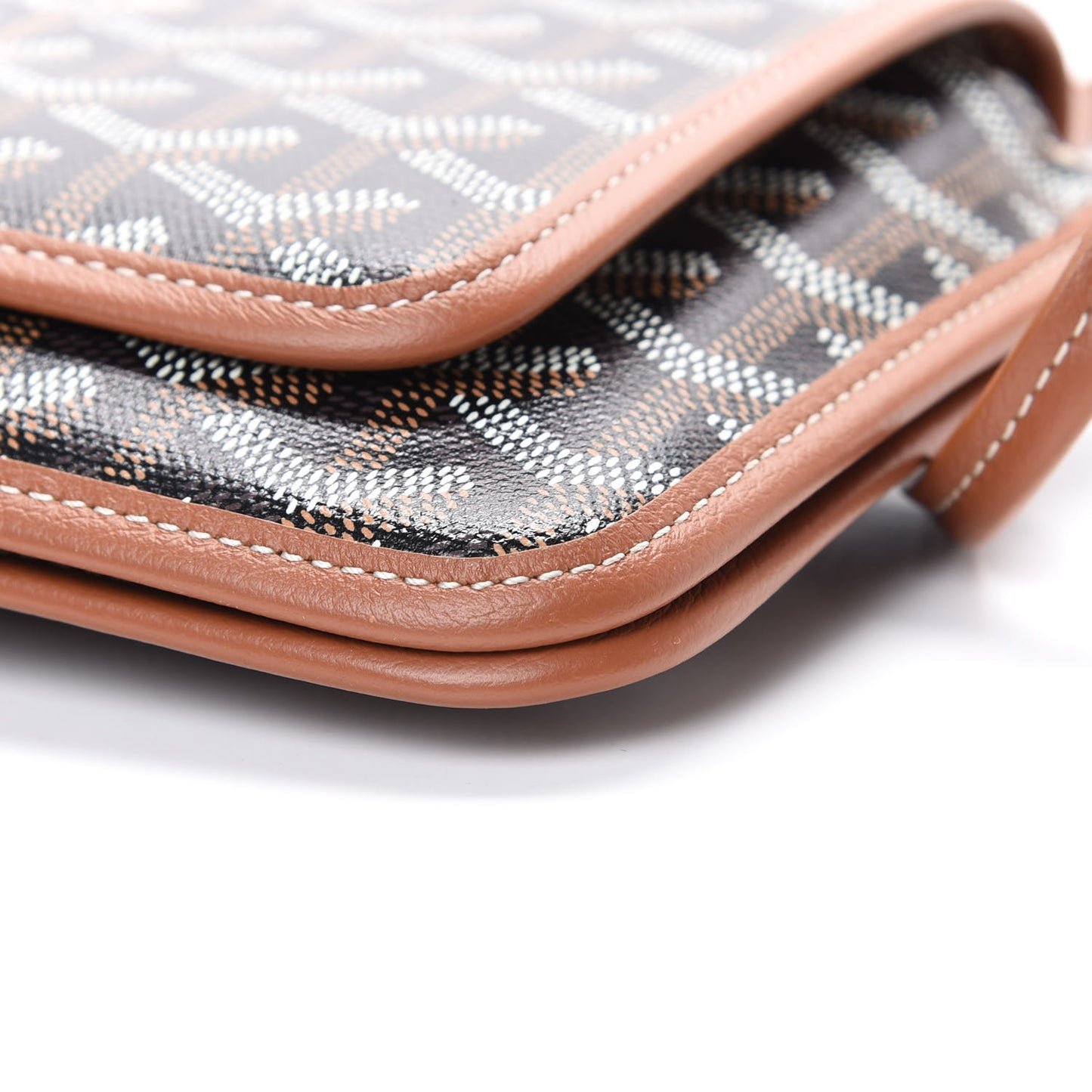 Goyardine Plumet Wallet Clutch Black Gold
