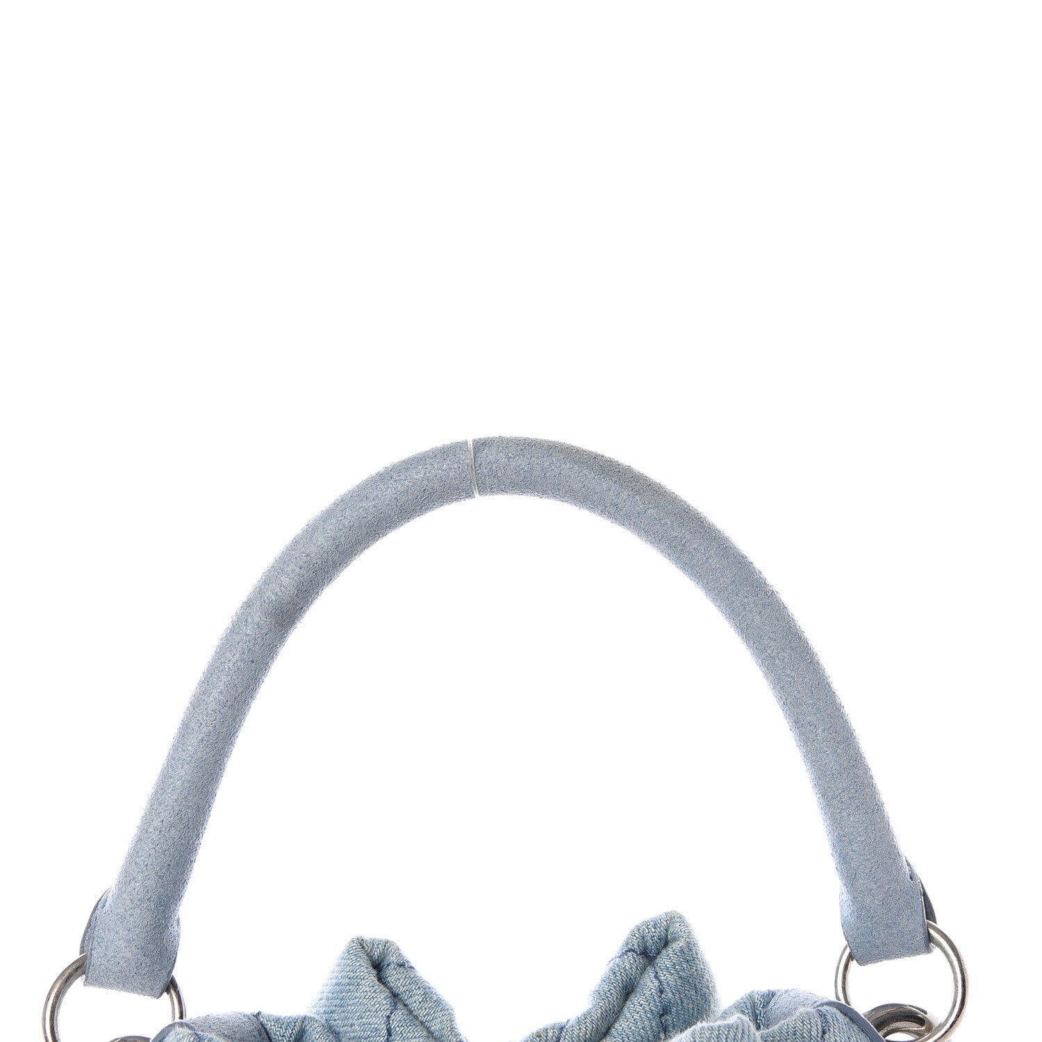 Stella McCartney Eco Denim Quilted Small Bucket Bag Blue 9 of 12