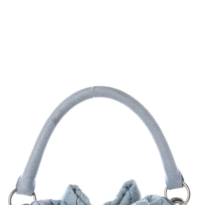 Stella McCartney Eco Denim Quilted Small Bucket Bag Blue 9 of 12