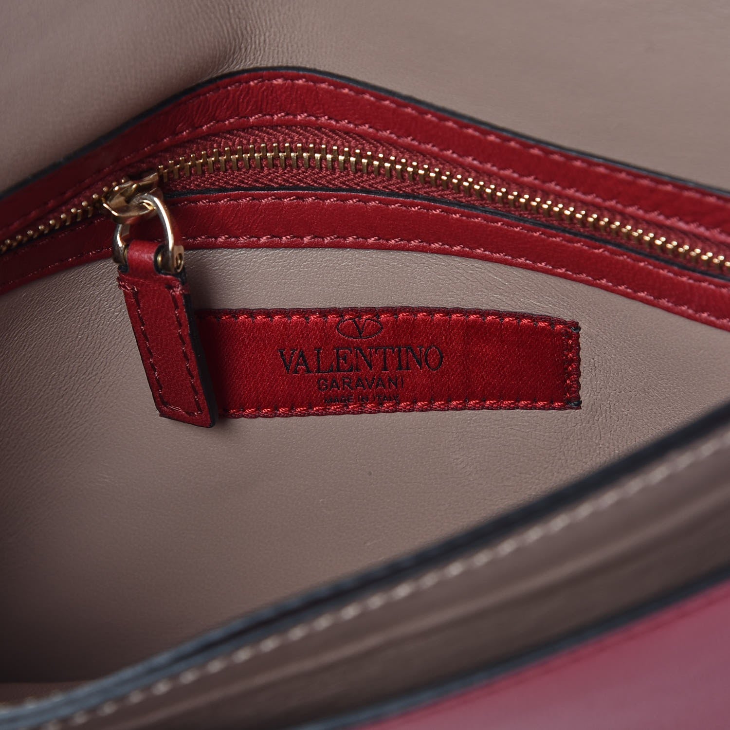 Valentino Garavani Nappa Rockstud Wristlet Clutch Rosso Valentino 6 of 7