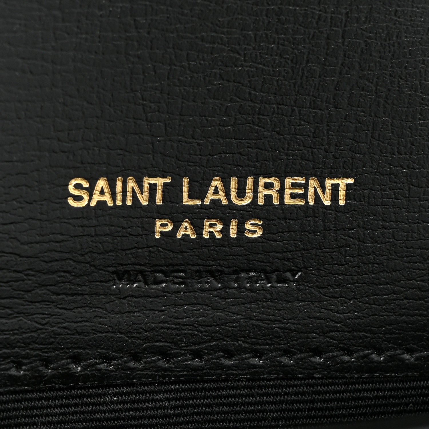 Saint Laurent Smooth Calfskin Monogram Phone Holder Crossbody Black 6 of 9