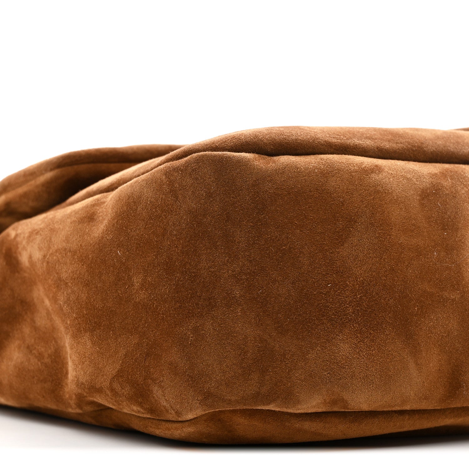 Saint Laurent Suede Large Calypso Caramel Cognac 9 of 11