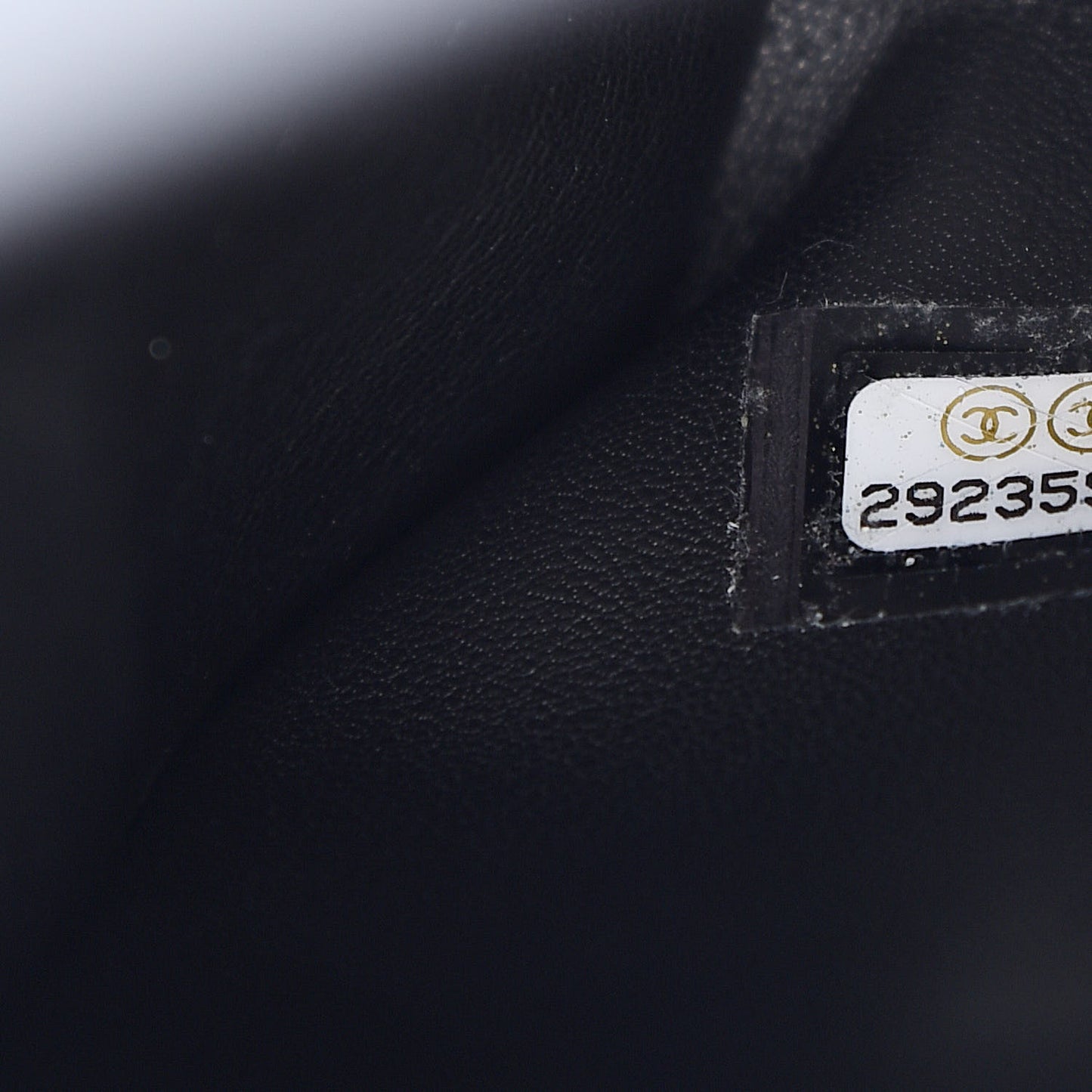 Goatskin Stitched Flap Black