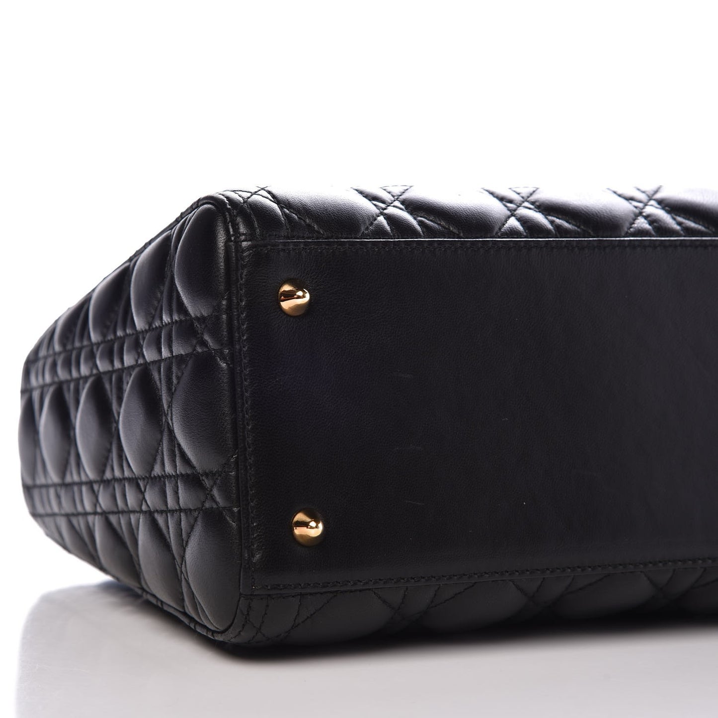 Lambskin Cannage Medium Lady Dior Black