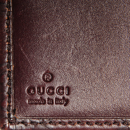 Gucci Guccissima Metal Bar French Flap Wallet Dark Chocolate 6 of 8