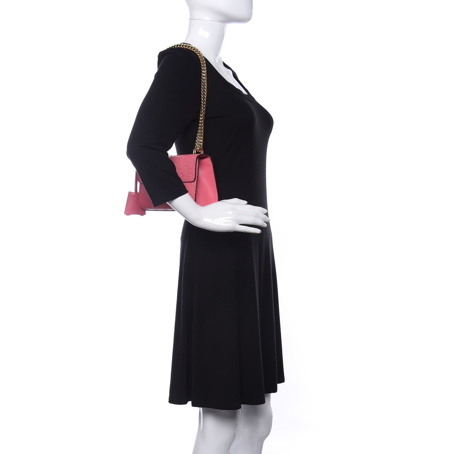 Gucci Guccissima Small Padlock Shoulder Bag Flush 2 of 9