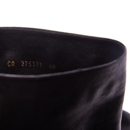 Saint Laurent Knee High Boots 38 Black 8 of 9