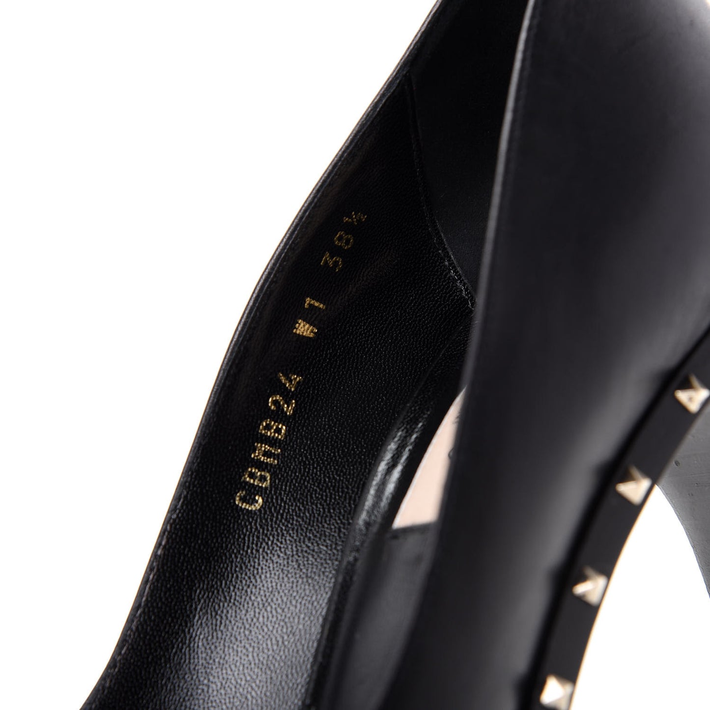 Calfskin Soul Rockstud Pumps 38.5 Black