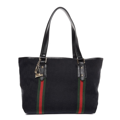 Gucci Monogram Medium Jolicoeur Tote Black 1 of 7