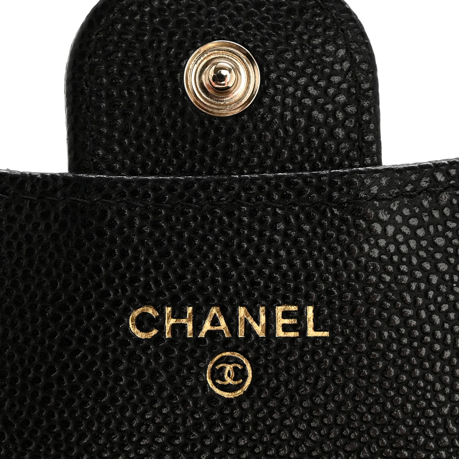 Chanel Caviar Quilted Flap Card Holder Wallet Black 6 of 9