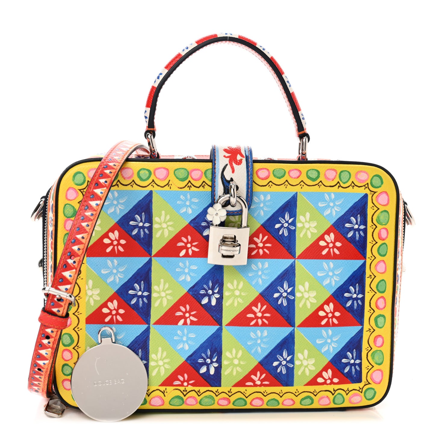 Dauphine Majolica Printed Box Bag Multicolor