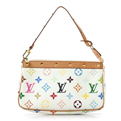 Louis Vuitton Monogram Multicolor Pochette Accessories White 1 of 11