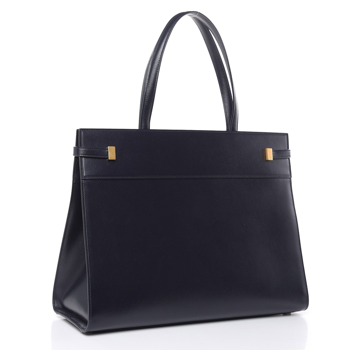 Calfskin Medium Manhattan Shopper Tote Dark Notte