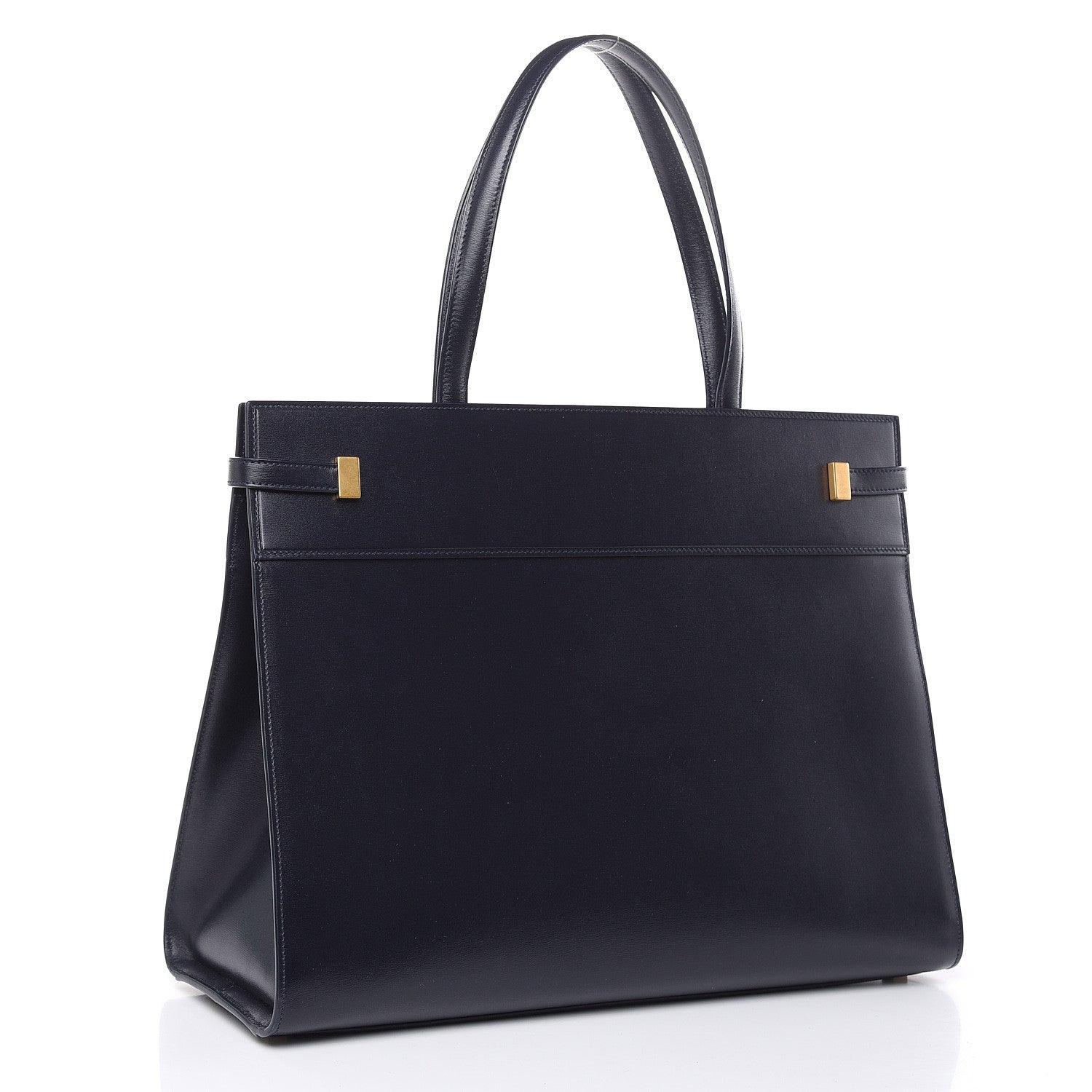 Saint Laurent Calfskin Medium Manhattan Shopper Tote Dark Notte 3 of 8
