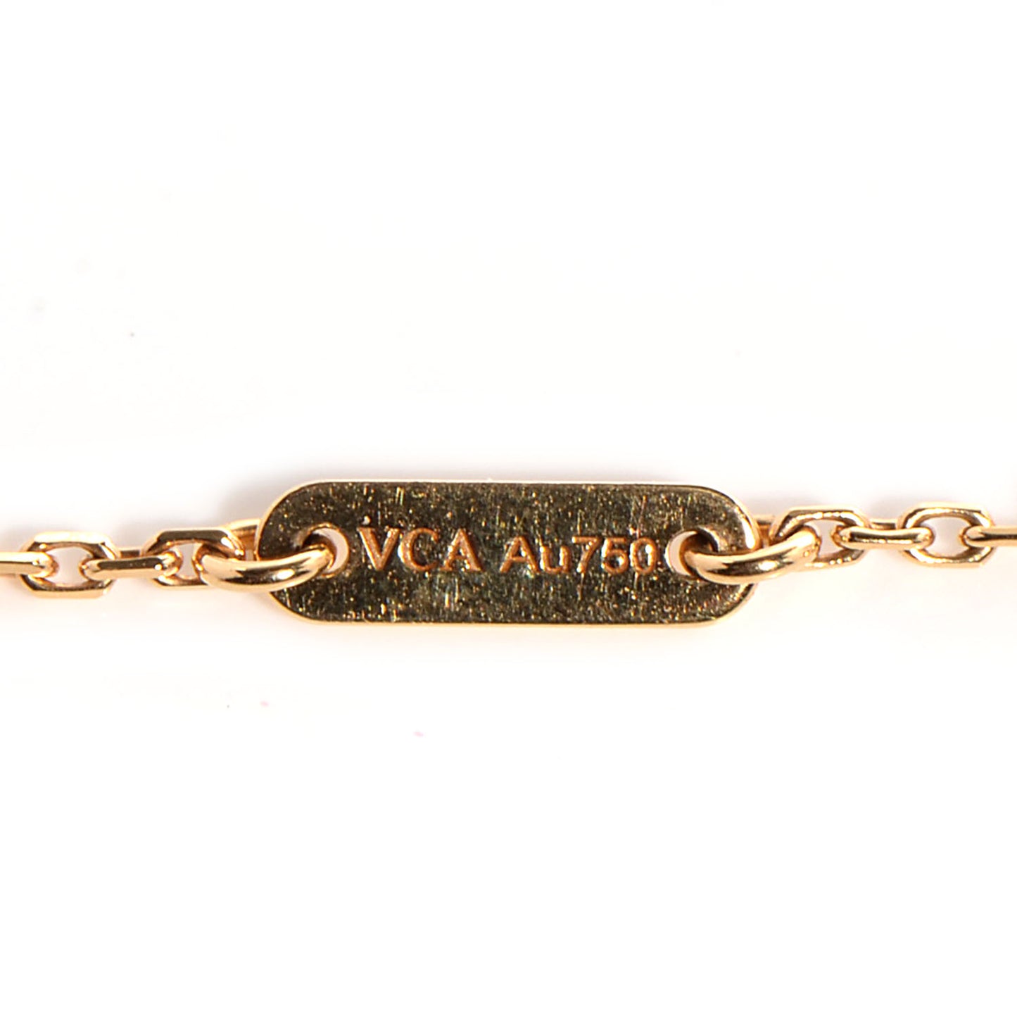 18K Yellow Gold Mother of Pearl Sweet Alhambra Butterfly Bracelet