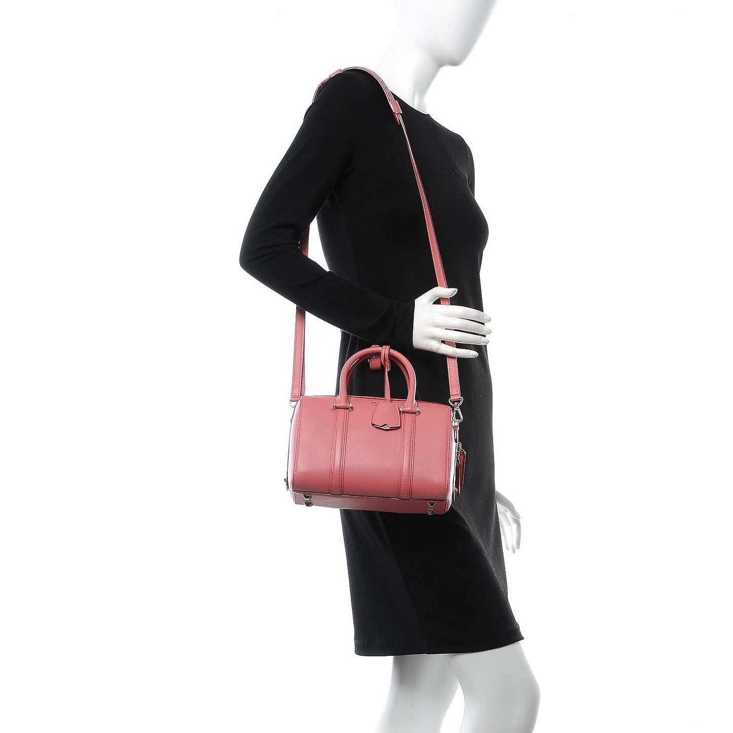 Calfskin Small Essential Boston Bag Pink