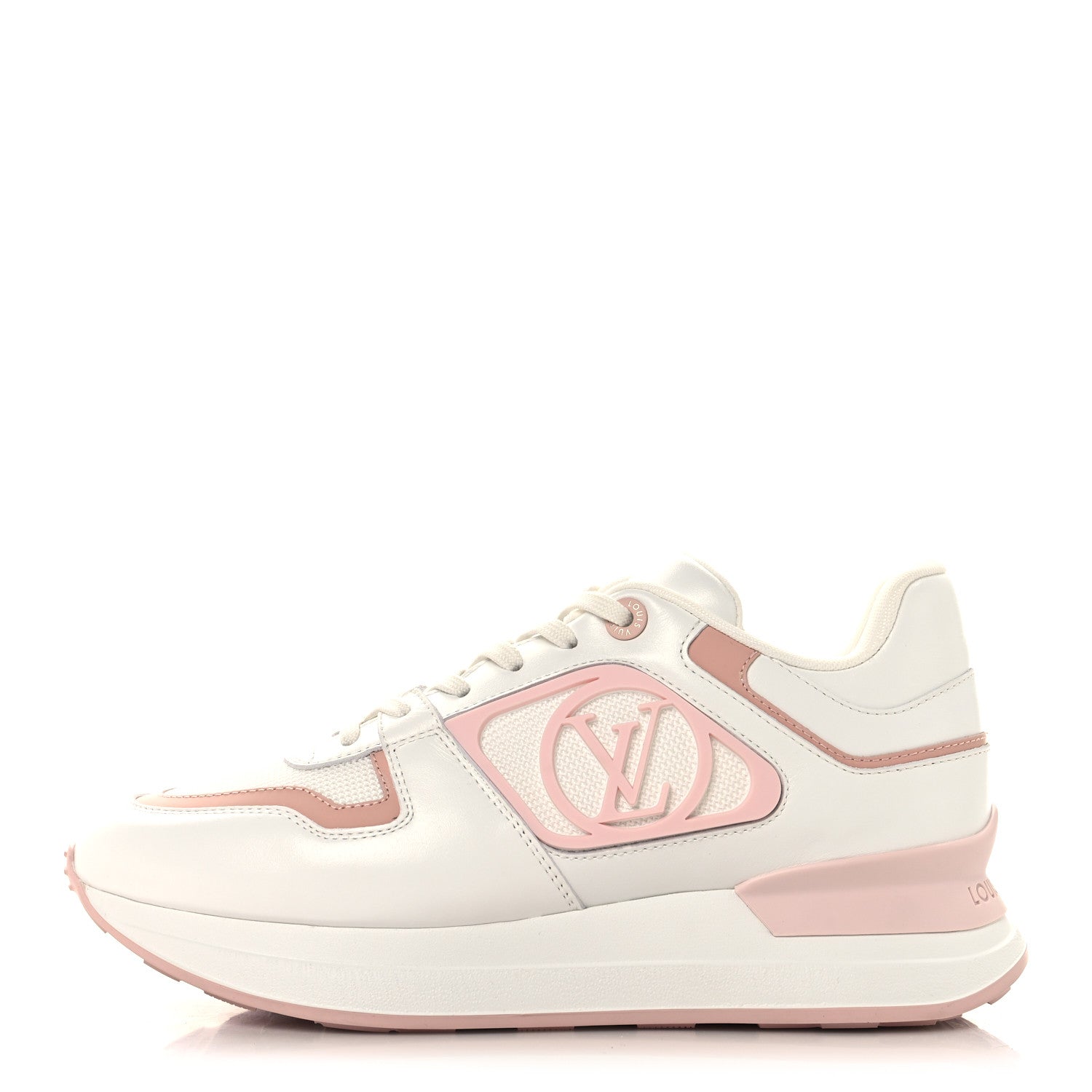 Louis Vuitton Calfskin Neo Run Away Sneakers 39 White Pink 1 of 8
